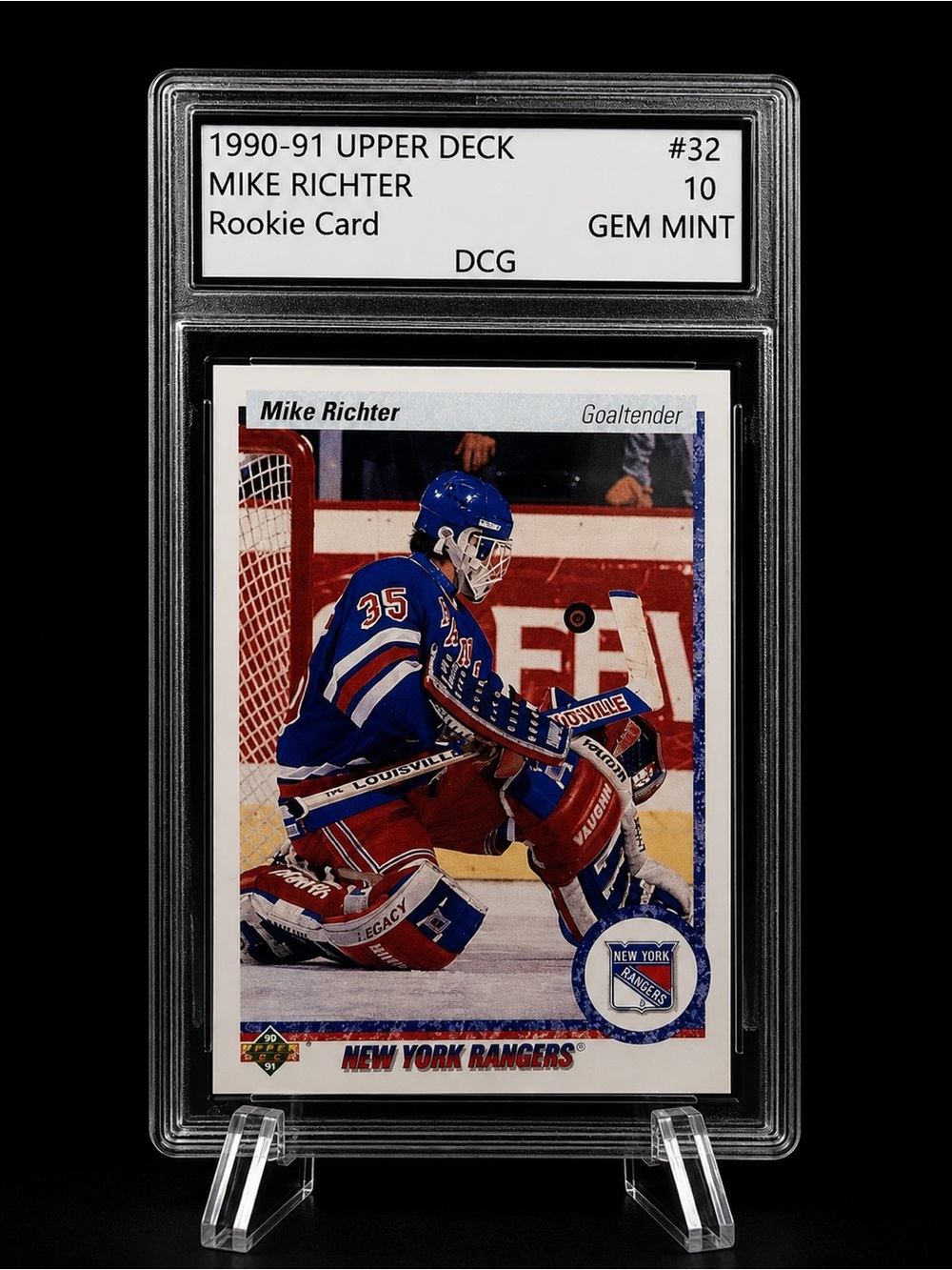 1990-91 Upper Deck Mike Richter Rookie Card - New York Rangers
